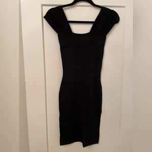 Black bodycon style dress